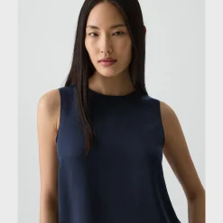 Shell Top in Silk Georgette