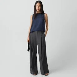 Shell Top in Silk Georgette