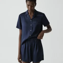 Short Pajama Set in Lounge Silk