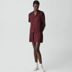 Short Pajama Set in Lounge Silk