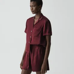 Short Pajama Set in Lounge Silk