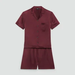 Short Pajama Set in Lounge Silk