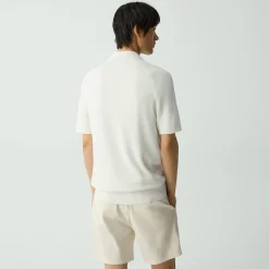 Short-Sleeve Button-Up Shirt in Pacific Linen