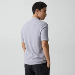 Short-Sleeve Button-Up Shirt in Light Bilen