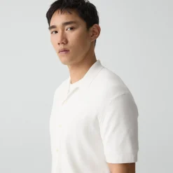 Short-Sleeve Button-Up Shirt in Light Bilen