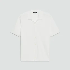 Short-Sleeve Button-Up Shirt in Light Bilen