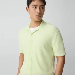 Short-Sleeve Button-Up Shirt in Light Bilen
