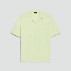 Short-Sleeve Button-Up Shirt in Light Bilen
