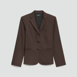 Shrunken Three-Button Blazer in Good Linen