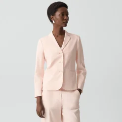Shrunken Three-Button Blazer in Good Linen