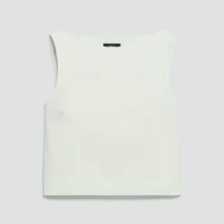 Sleeveless Boatneck Top in Good Linen