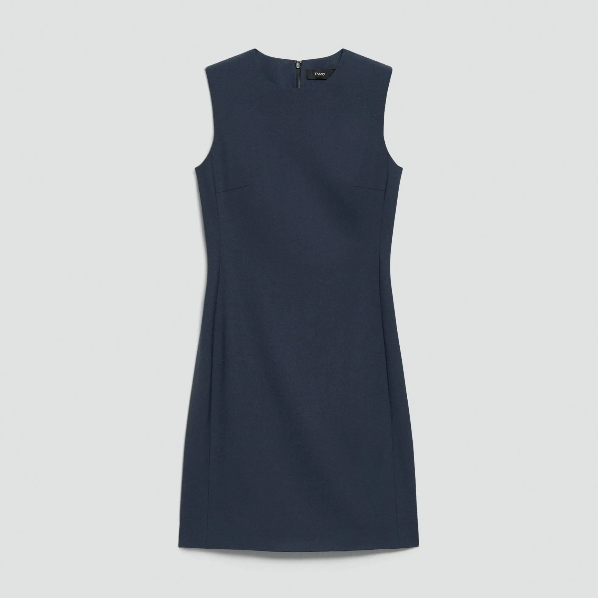 Sleeveless Fitted Dress in Good Wool
