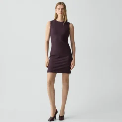 Sleeveless Fitted Dress in Good Wool