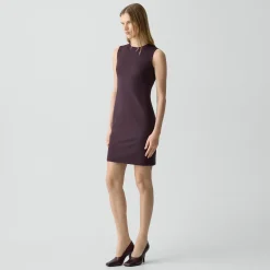 Sleeveless Fitted Dress in Good Wool