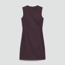 Sleeveless Fitted Dress in Good Wool