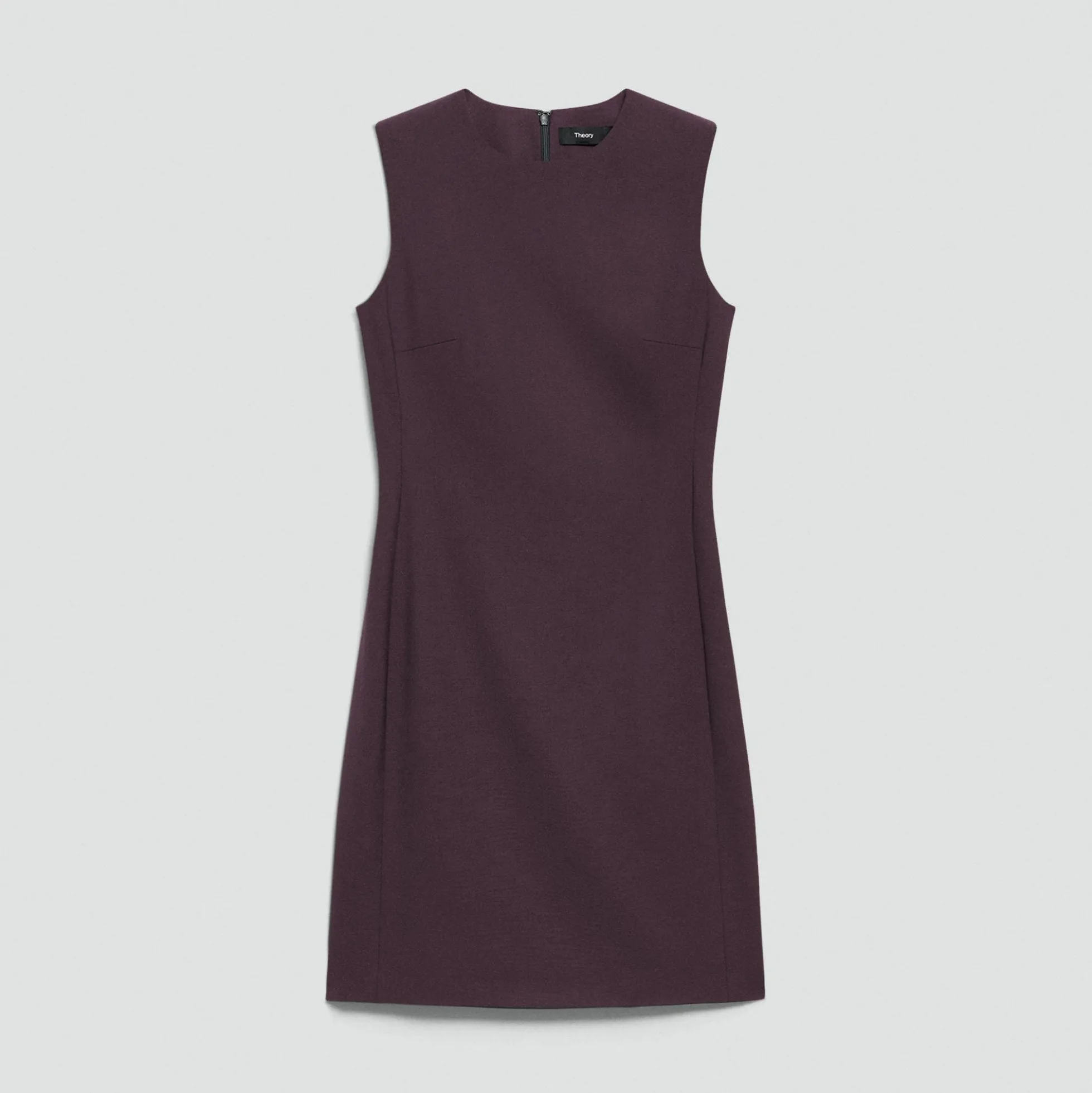 Sleeveless Fitted Dress in Good Wool