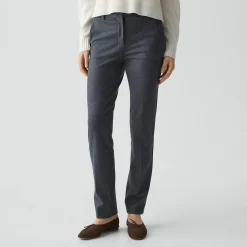 Slim Leg Pant in Wool-Blend Knit