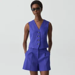 Slim Vest in Good Linen