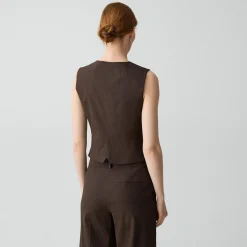 Slim Vest in Good Linen