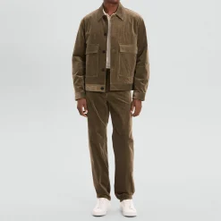 Spread Collar Jacket in Brushed Corduroy