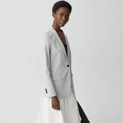 Staple Blazer in Textured Linen