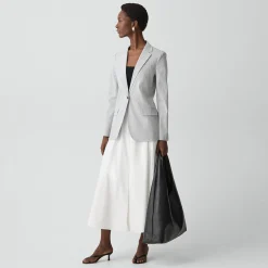 Staple Blazer in Textured Linen