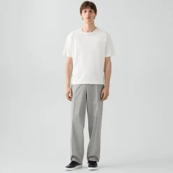 Straight Drawstring Pant in Motion Wool