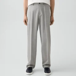 Straight Drawstring Pant in Motion Wool