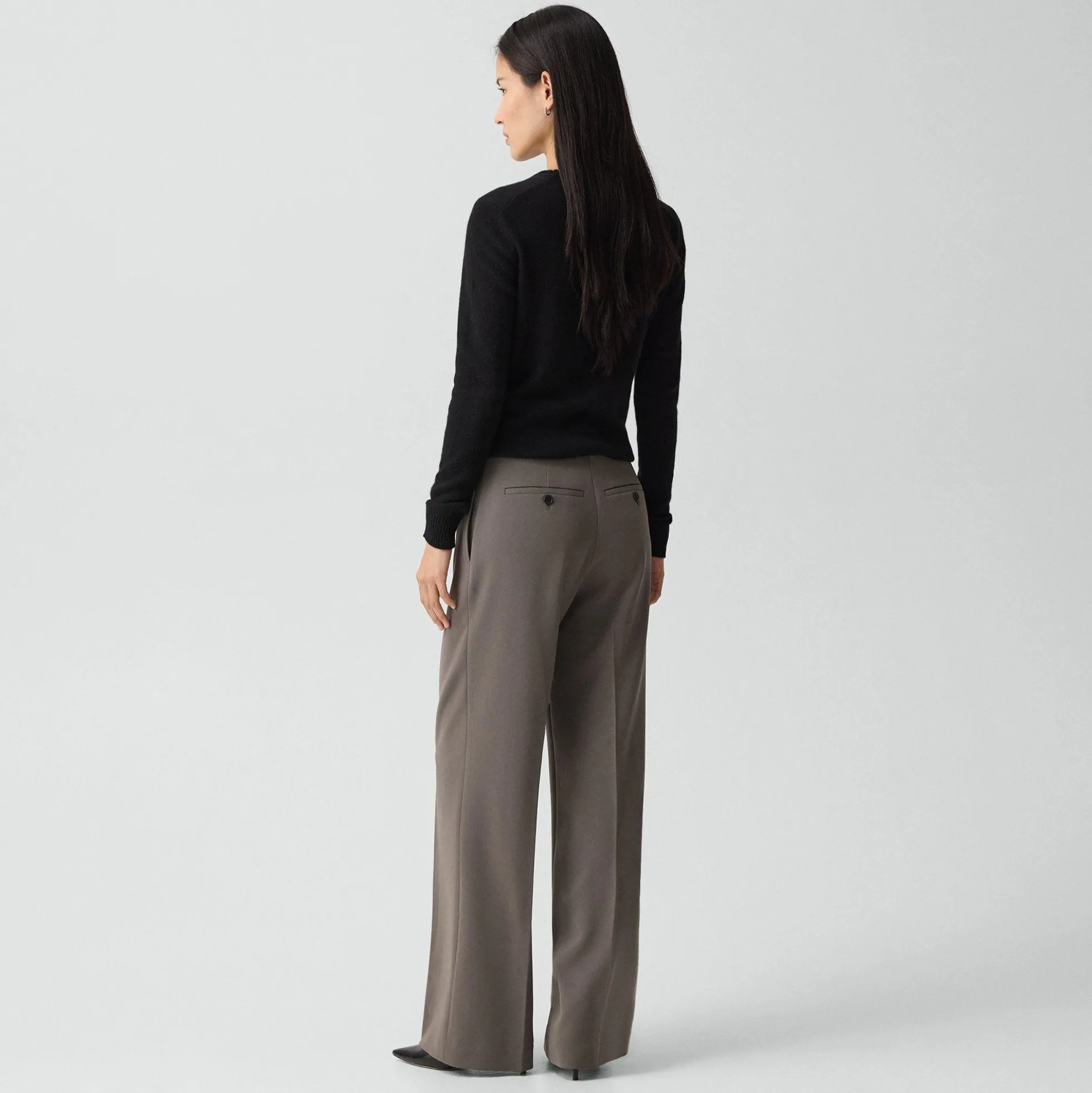 Straight Pant, 29'' in Admiral Crepe