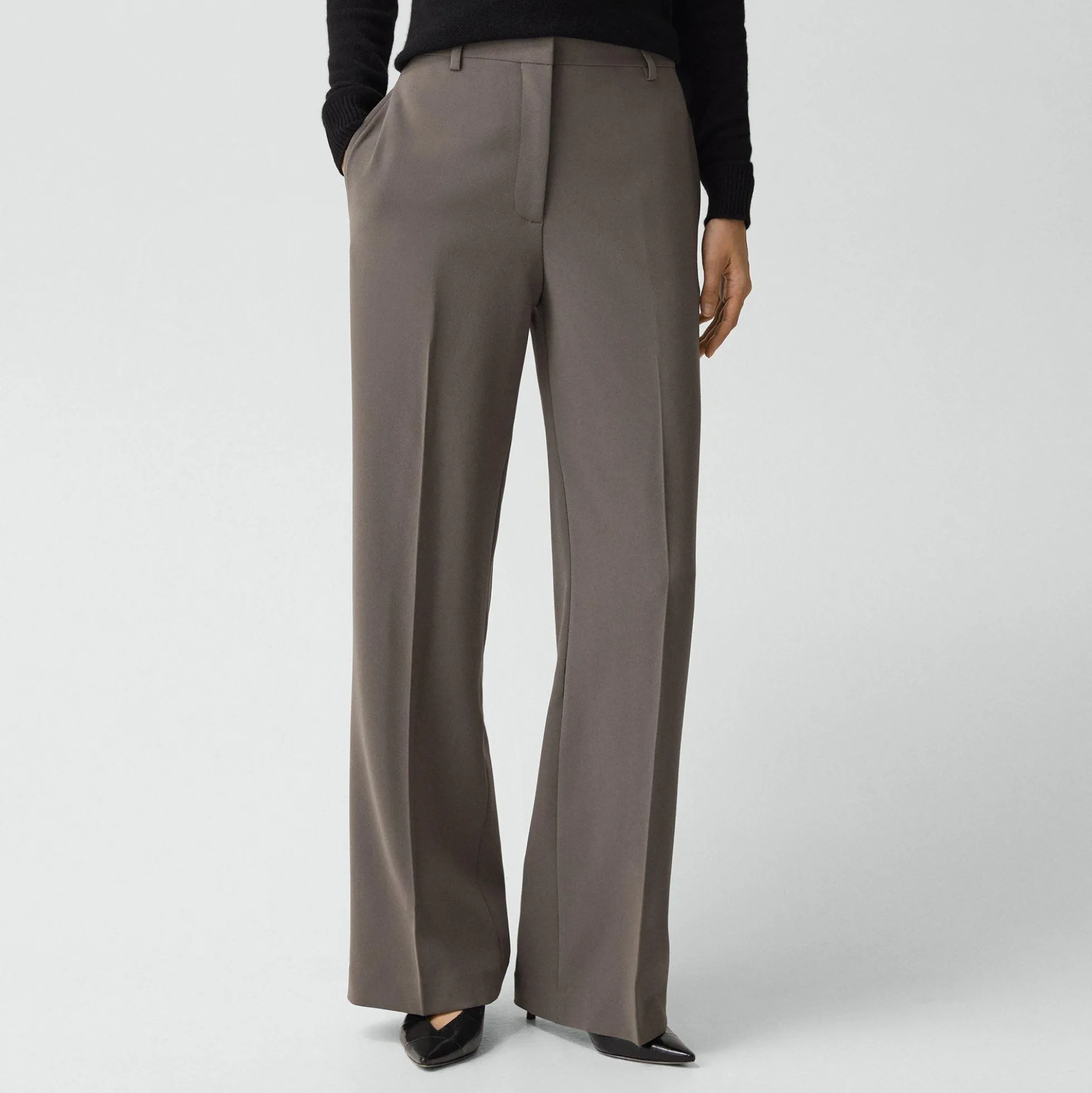 Straight Pant, 29'' in Admiral Crepe