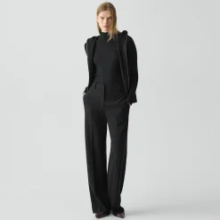 Straight Pant, 32'' in Admiral Crepe