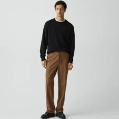 Straight Pant in Knit Twill