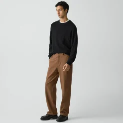 Straight Pant in Knit Twill