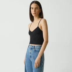 Strappy Tank Top in Stretch Nylon