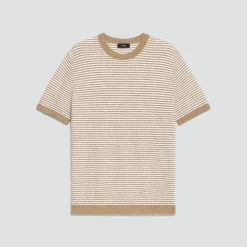 Striped Tee in Pacific Linen