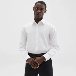 Sylvain Tuxedo Shirt in Stretch Cotton-Blend