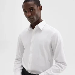 Sylvain Tuxedo Shirt in Stretch Cotton-Blend