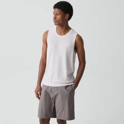 Textured Tank Top in Silk-Cotton