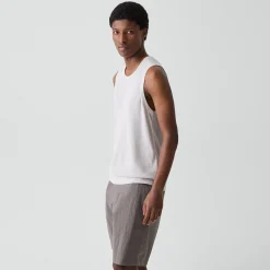 Textured Tank Top in Silk-Cotton