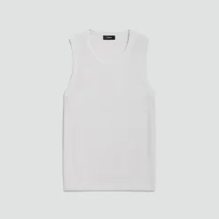 Textured Tank Top in Silk-Cotton