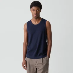 Textured Tank Top in Silk-Cotton