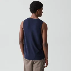 Textured Tank Top in Silk-Cotton
