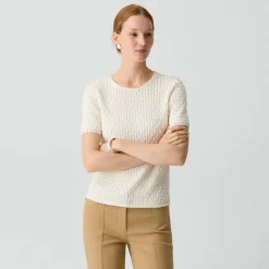 Textured Tee in Orchard Cotton