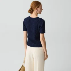 Textured Tee in Orchard Cotton