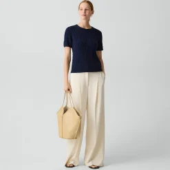 Textured Tee in Orchard Cotton