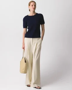 Textured Tee in Orchard Cotton