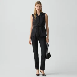 Tie Waist Vest in Good Wool