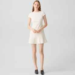 Tiered Mini Dress in Admiral Crepe