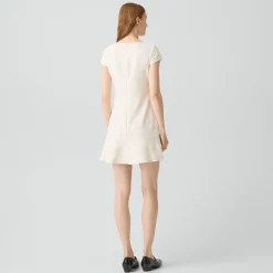Tiered Mini Dress in Admiral Crepe