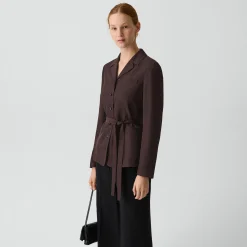 Tie-Waist Jacket in Washed Twill